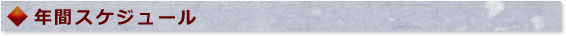 年間スケジュール