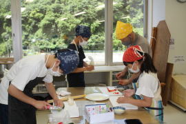 親子クッキング写真