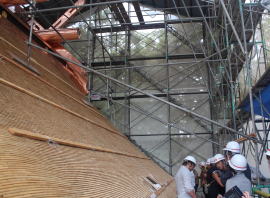 須佐神社本殿工事現場見学会