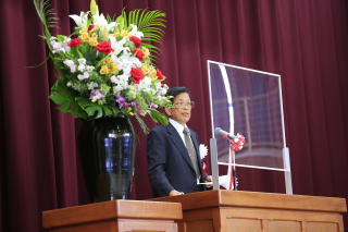 閉校記念式典会長挨拶