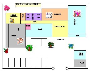 上津コミュニティセンター見取り図