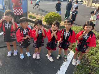 どんとこい祭り園児写真