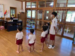 職場体験のお兄さんと一緒