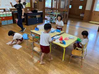 てるてる坊主作り