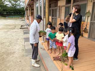 野菜の苗植え１