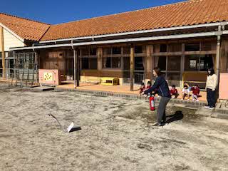 消火訓練の写真