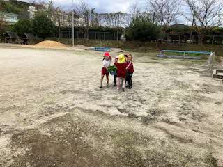 大根を運んでいる写真