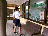 コミセン窓ふき