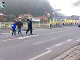 春交通安全運動登校児童