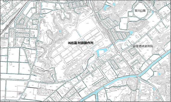 出雲村田製作所の位置図