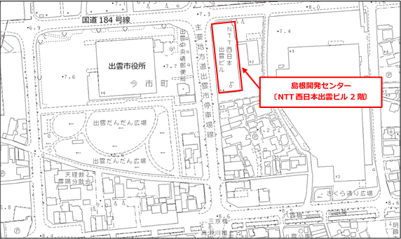 島根開発センターの位置図