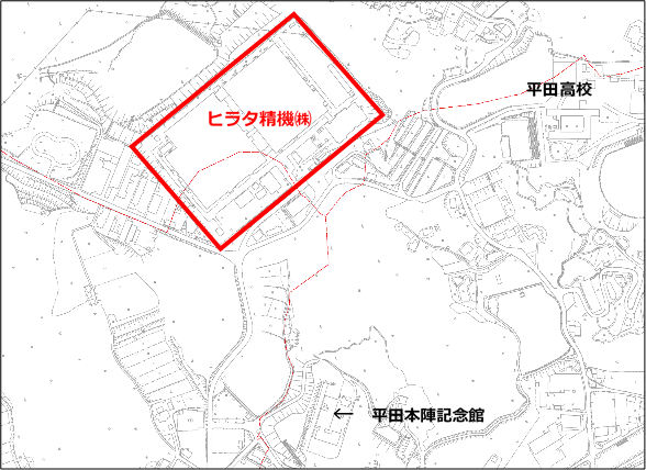 ヒラタ精機位置図