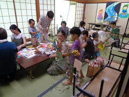 笹飾り作り写真