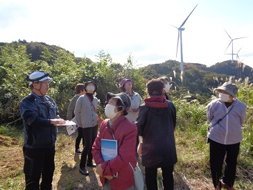 風車見学の写真