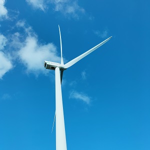 青空と風車の写真