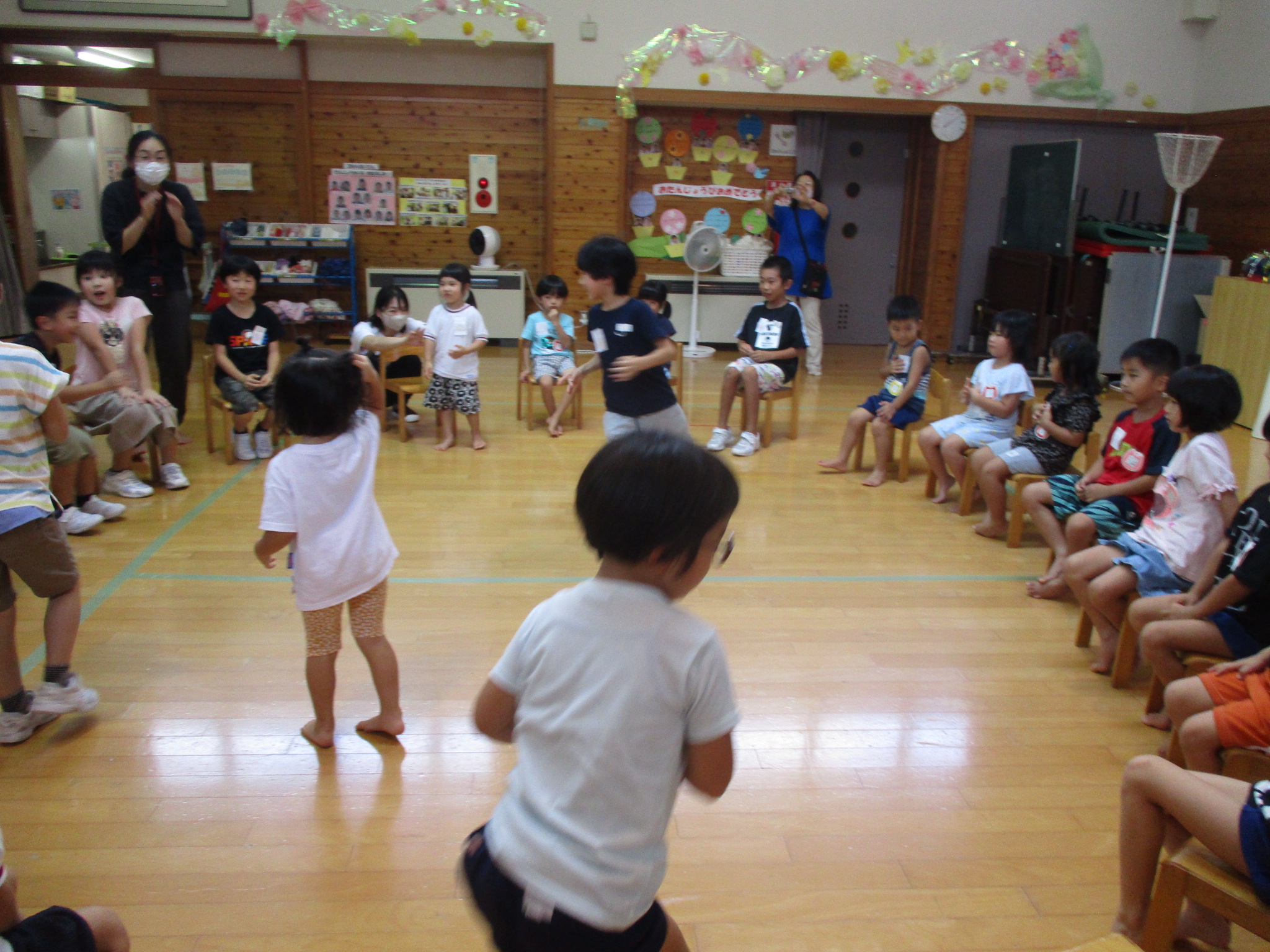 ２年生との交流の写真　フルーツバスケット