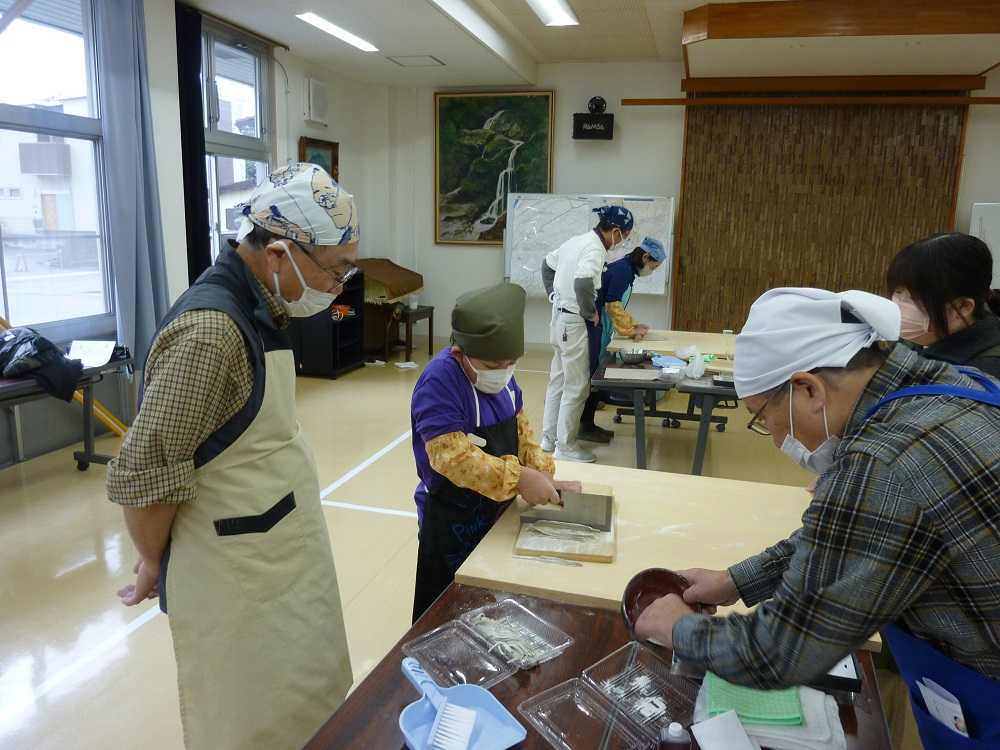 そば打ち体験７