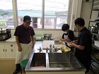一人で切ったよ