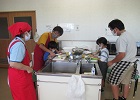 親子で作業